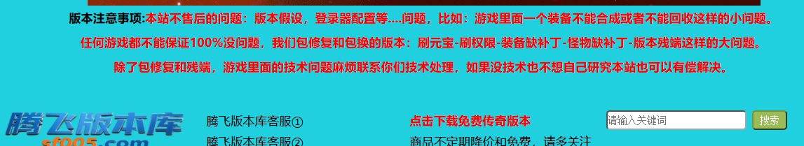 腾飞传奇版本库