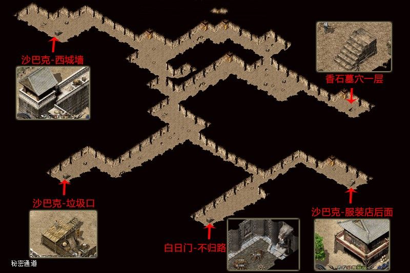 沙巴克秘密通道走法